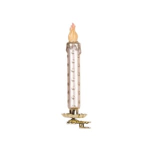 Ivory And Gold Polka Dot Clip Glass Candle