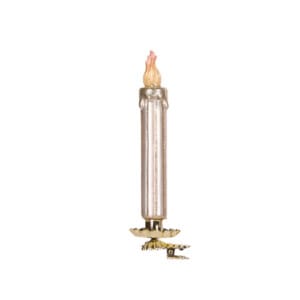 Gold Glass Clip Candle