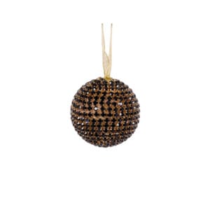 7cm Black Crystal Bauble