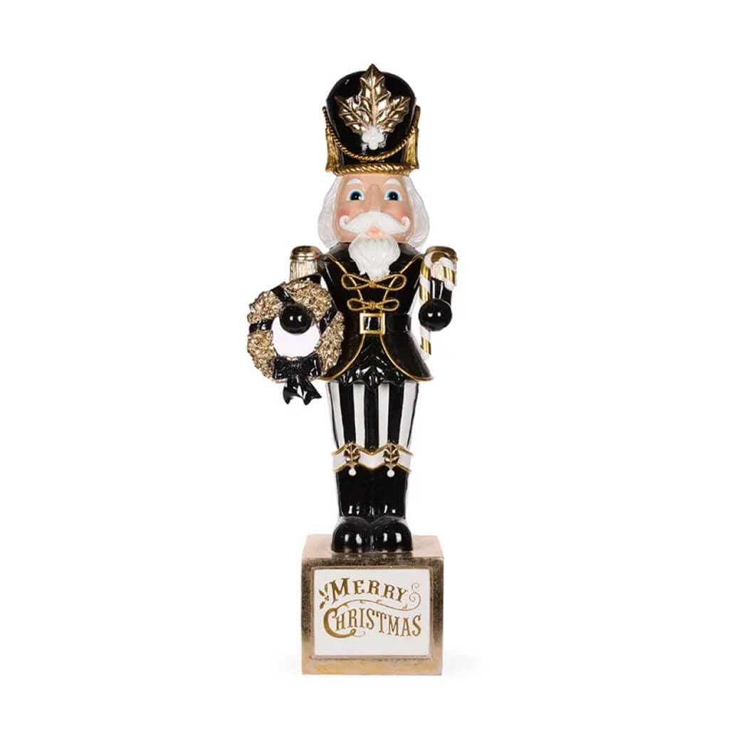 124cm Merry Christmas Nutcracker With Wreath