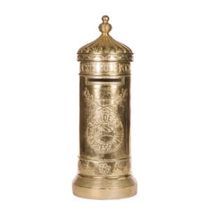 77cm Gilded Santa Mailbox