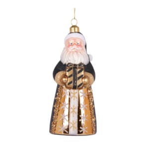 Vintage Santa With Present Hanging