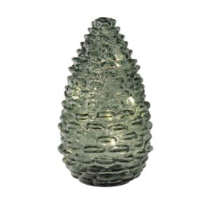 Glass LED Cone Cone Lge Green